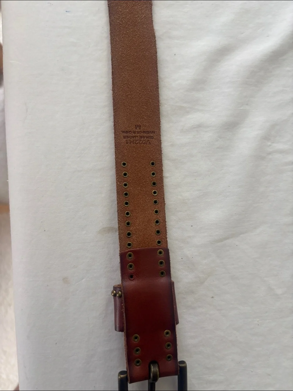 Linea Pelle Vintage Suede Leather Strap - Brown